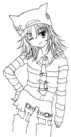 Shugo Chara  Coloring Page